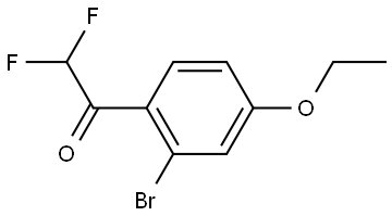 1-(2-bromo-4-ethoxyphenyl)-2,2-difluoroethanone Structure