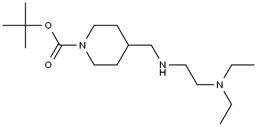 tert-butyl 4-(((2-(diethylamino)ethyl)amino)methyl)piperidine-1-carboxylate Structure