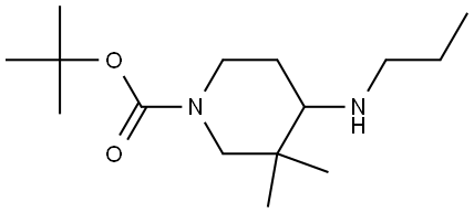 tert-butyl 3,3-dimethyl-4-(propylamino)piperidine-1-carboxylate Structure