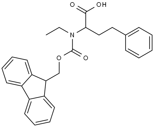 N-Fmoc-N-ethyl-DL-homophenylalanine Structure