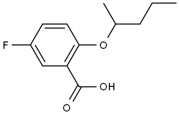 5-fluoro-2-(pentan-2-yloxy)benzoic acid Structure