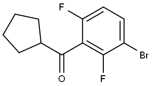 (3-Bromo-2,6-difluorophenyl)cyclopentylmethanone Structure