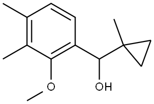 2-Methoxy-3,4-dimethyl-α-(1-methylcyclopropyl)benzenemethanol Structure