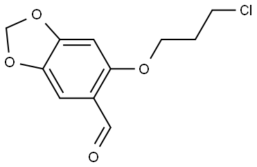 6-(3-Chloropropoxy)-1,3-benzodioxole-5-carboxaldehyde Structure