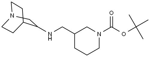 tert-butyl 3-((quinuclidin-3-ylamino)methyl)piperidine-1-carboxylate Structure