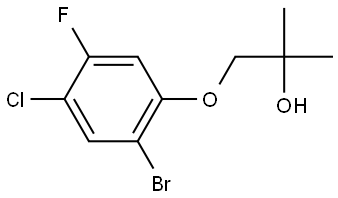 1-(2-Bromo-4-chloro-5-fluorophenoxy)-2-methyl-2-propanol Structure