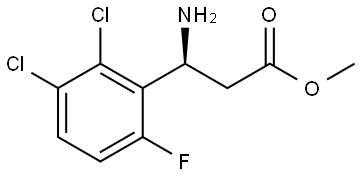 METHYL (3S)-3-AMINO-3-(2,3-DICHLORO-6-FLUOROPHENYL)PROPANOATE Structure