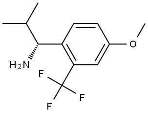 (1R)-1-[4-METHOXY-2-(TRIFLUOROMETHYL)PHENYL]-2-METHYLPROPAN-1-AMINE Structure