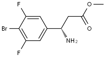 Methyl (βS)-β-amino-4-bromo-3,5-difluorobenzenepropanoate Structure