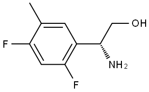 (βR)-β-Amino-2,4-difluoro-5-methylbenzeneethanol Structure