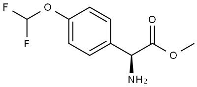 METHYL (2S)-2-AMINO-2-[4-(DIFLUOROMETHOXY)PHENYL]ACETATE 구조식 이미지