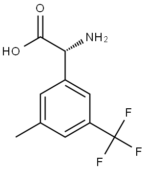 (2R)-2-AMINO-2-[3-METHYL-5-(TRIFLUOROMETHYL)PHENYL]ACETIC ACID Structure