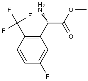 METHYL (2S)-2-AMINO-2-[5-FLUORO-2-(TRIFLUOROMETHYL)PHENYL]ACETATE Structure