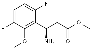 Methyl (βR)-β-amino-3,6-difluoro-2-methoxybenzenepropanoate Structure