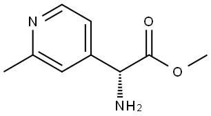 methyl (R)-2-amino-2-(2-methylpyridin-4-yl)acetate Structure