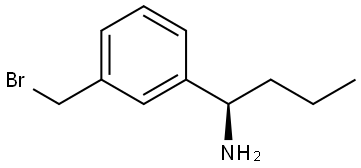 (R)-1-(3-(bromomethyl)phenyl)butan-1-amine Structure