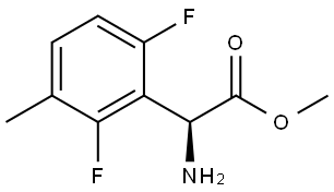 METHYL (2S)-2-AMINO-2-(2,6-DIFLUORO-3-METHYLPHENYL)ACETATE Structure