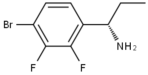 (αS)-4-Bromo-α-ethyl-2,3-difluorobenzenemethanamine Structure