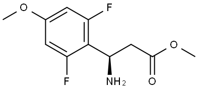 METHYL (3R)-3-AMINO-3-(2,6-DIFLUORO-4-METHOXYPHENYL)PROPANOATE Structure