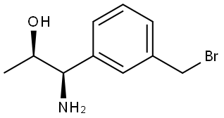 (1R,2R)-1-amino-1-(3-(bromomethyl)phenyl)propan-2-ol Structure