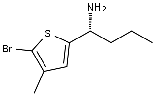 (1R)-1-(5-BROMO-4-METHYLTHIOPHEN-2-YL)BUTAN-1-AMINE Structure