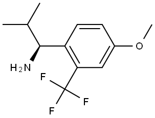 (1S)-1-[4-METHOXY-2-(TRIFLUOROMETHYL)PHENYL]-2-METHYLPROPAN-1-AMINE Structure