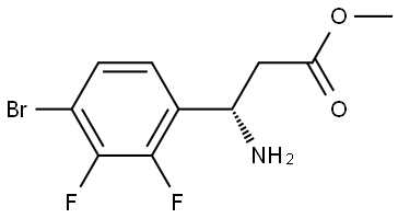 Methyl (βS)-β-amino-4-bromo-2,3-difluorobenzenepropanoate Structure