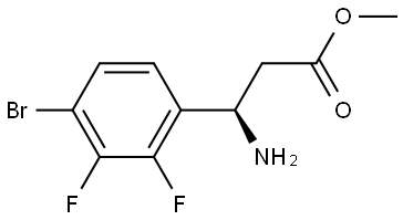 Methyl (βR)-β-amino-4-bromo-2,3-difluorobenzenepropanoate Structure