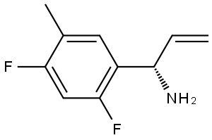 (αS)-α-Ethenyl-2,4-difluoro-5-methylbenzenemethanamine Structure