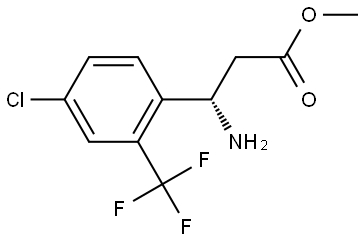 METHYL (3S)-3-AMINO-3-[4-CHLORO-2-(TRIFLUOROMETHYL)PHENYL]PROPANOATE Structure