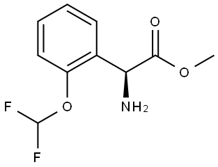 METHYL (2S)-2-AMINO-2-[2-(DIFLUOROMETHOXY)PHENYL]ACETATE Structure