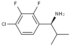 (1S)-1-(4-CHLORO-2,3-DIFLUOROPHENYL)-2-METHYLPROPAN-1-AMINE Structure