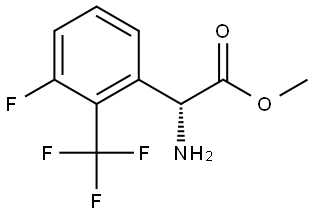 METHYL (2R)-2-AMINO-2-[3-FLUORO-2-(TRIFLUOROMETHYL)PHENYL]ACETATE Structure