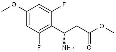 METHYL (3S)-3-AMINO-3-(2,6-DIFLUORO-4-METHOXYPHENYL)PROPANOATE Structure