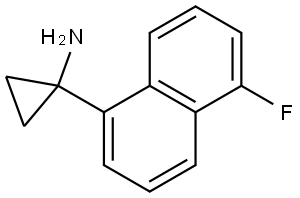 1-(5-fluoronaphthalen-1-yl)cyclopropan-1-amine Structure