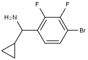 1-(4-BROMO-2,3-DIFLUOROPHENYL)-1-CYCLOPROPYLMETHANAMINE Structure