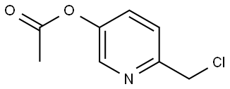 6-(chloromethyl)pyridin-3-yl acetate Structure