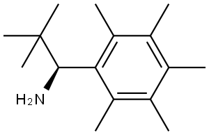 (1S)-2,2-DIMETHYL-1-(2,3,4,5,6-PENTAMETHYLPHENYL)PROPAN-1-AMINE Structure