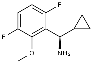 (R)-CYCLOPROPYL(3,6-DIFLUORO-2-METHOXYPHENYL)METHANAMINE Structure