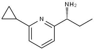 (R)-1-(6-cyclopropylpyridin-2-yl)propan-1-amine Structure