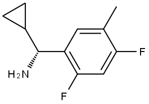 (αR)-α-Cyclopropyl-2,4-difluoro-5-methylbenzenemethanamine Structure