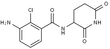 3-amino-2-chloro-N-(2,6-dioxopiperidin-3-yl)benzamide Structure