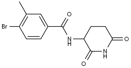 4-bromo-N-(2,6-dioxopiperidin-3-yl)-3-methylbenzamide Structure