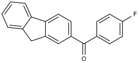 9H-Fluoren-2-yl(4-fluorophenyl)methanone Structure