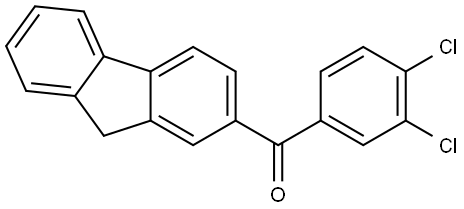 (3,4-Dichlorophenyl)-9H-fluoren-2-ylmethanone Structure