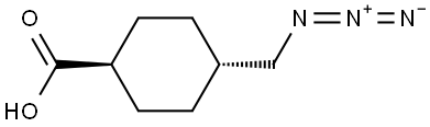 trans-4-(azidomethyl)cyclohexanecarboxylic acid Structure