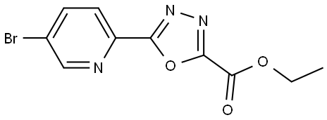 ethyl 5-(5-bromopyridin-2-yl)-1,3,4-oxadiazole-2-carboxylate Structure