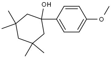 1-(4-methoxyphenyl)-3,3,5,5-tetramethylcyclohexanol Structure