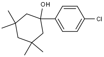 1-(4-chlorophenyl)-3,3,5,5-tetramethylcyclohexanol Structure