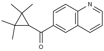 6-Quinolinyl(2,2,3,3-tetramethylcyclopropyl)methanone Structure